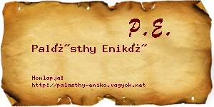 Palásthy Enikő névjegykártya