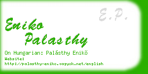 eniko palasthy business card